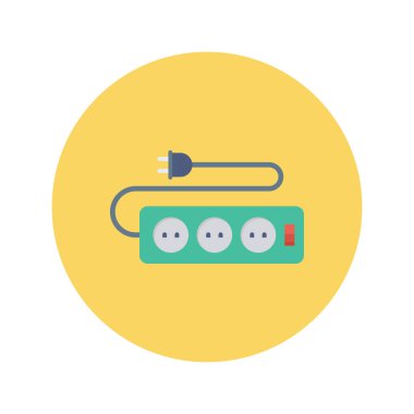 Adaptör & kablo için Ev Aygıtı düz simgesi