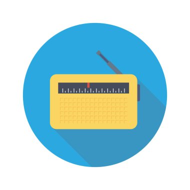 Radyo & anten için Ev Aygıtı düz simgesi