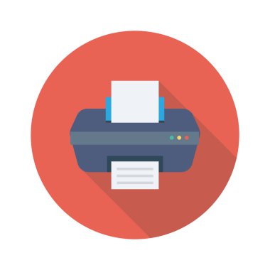 Fotokopi makinesi için Ev Aygıtı düz simgesi