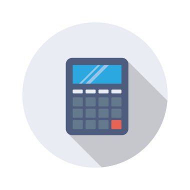 Matematik & muhasebe için Ev Aygıtı düz simgesi