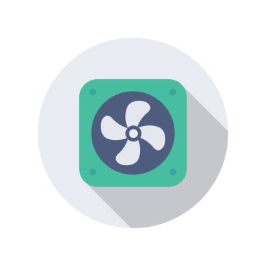 Fan & hava için Ev Aygıtı düz simgesi