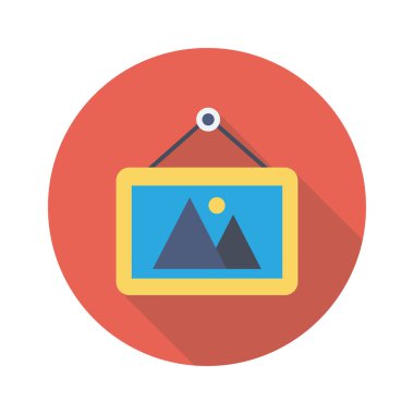 Çerçeve ve fotoğraf için Ev Aygıtı düz simgesi