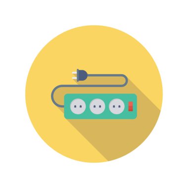 Adaptör & kablo için Ev Aygıtı düz simgesi