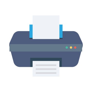 Fotokopi makinesi için Ev Aygıtı düz simgesi