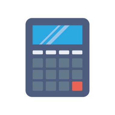 Matematik & muhasebe için Ev Aygıtı düz simgesi