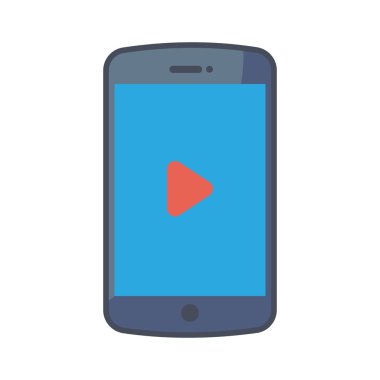 Video oynatıcı için Ev Aygıtı düz simgesi