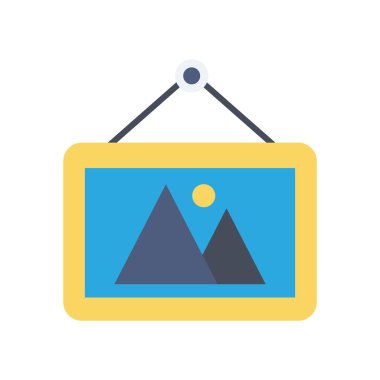 Çerçeve ve fotoğraf için Ev Aygıtı düz simgesi