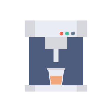 Daha beyaz & makine için Ev Aygıtı düz simgesi