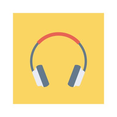 Kulaklık & hoparlörü için Ev Aygıtı düz simgesi