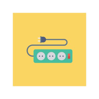 Adaptör & kablo için Ev Aygıtı düz simgesi