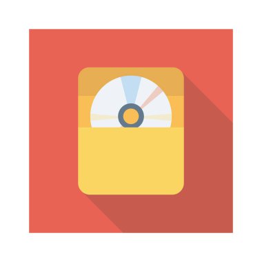 Dvd & disk için Ev Aygıtı düz simgesi