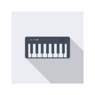 Kiremitler ve müzik için Ev Aygıtı düz simgesi