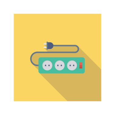 Adaptör & kablo için Ev Aygıtı düz simgesi