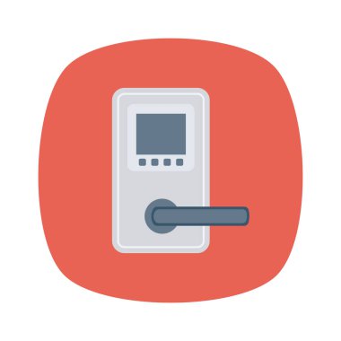 Dijital & kilit için Ev Aygıtı düz simgesi