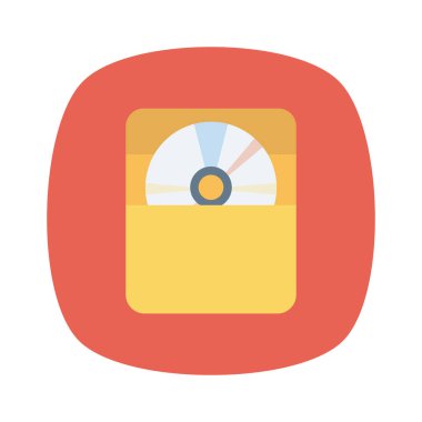 Dvd & disk için Ev Aygıtı düz simgesi