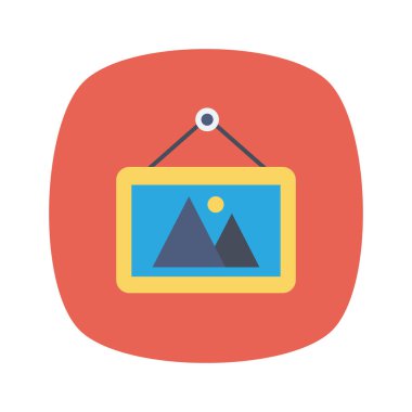 Çerçeve ve fotoğraf için Ev Aygıtı düz simgesi