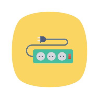 Adaptör & kablo için Ev Aygıtı düz simgesi