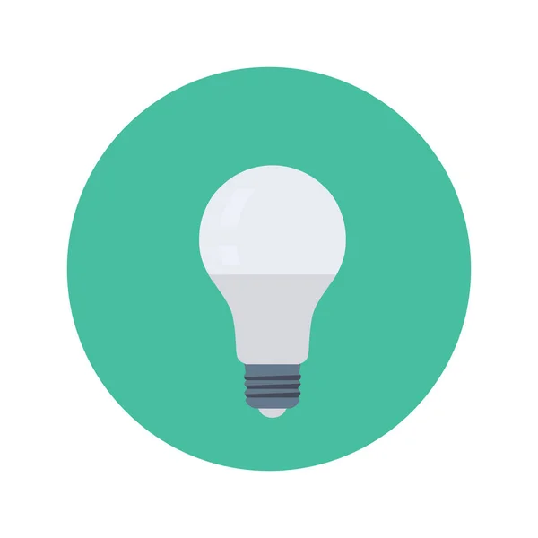 Plochá Ikona Zařízení Pro Lampu Světlo — Stockový vektor