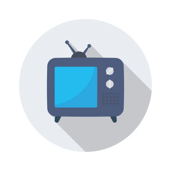 Huishoudelijk Apparaatpictogram Voor Televisie Antenne — Stockvector