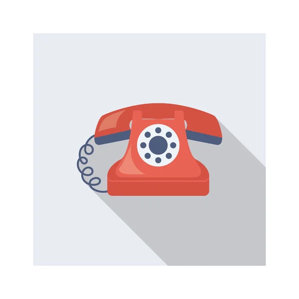 Household Device Flat Icon Landline Call — Stock Vector