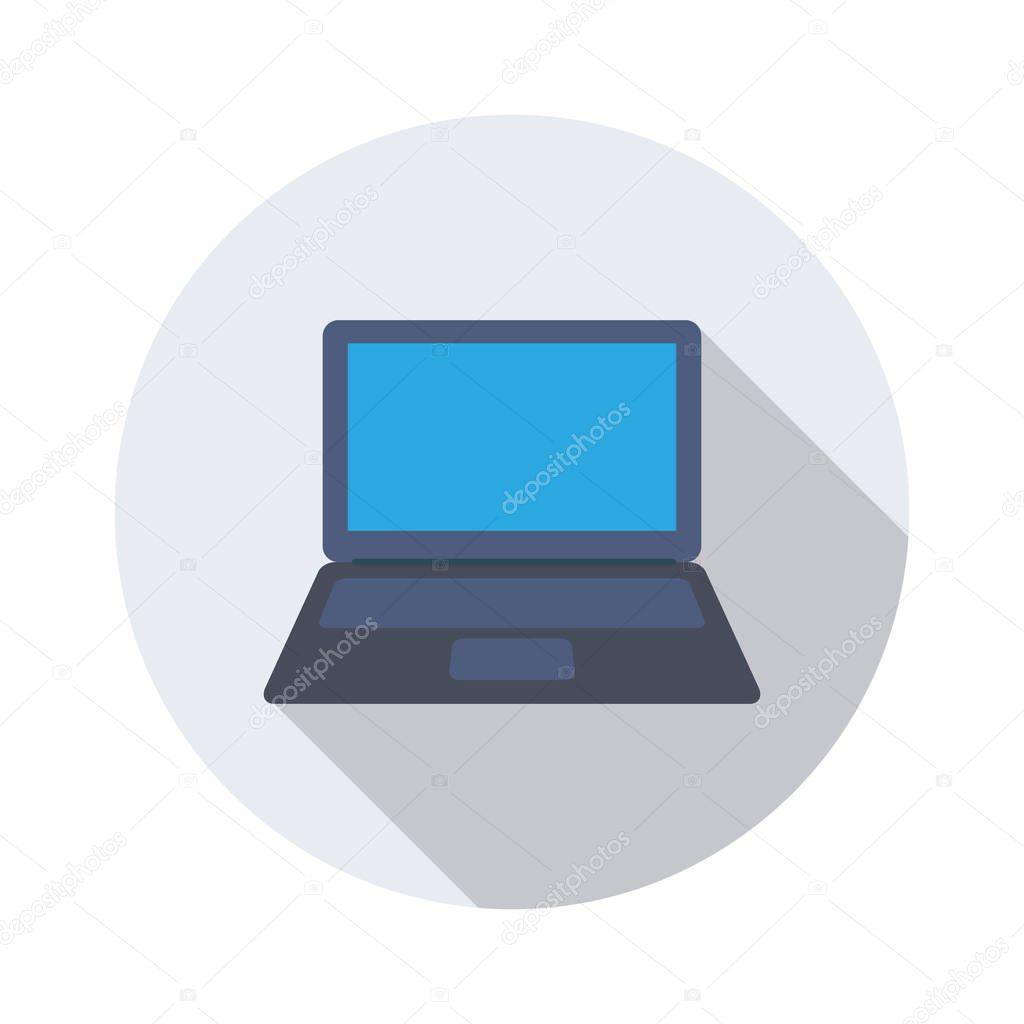 Household Device flat icon for notebook & computer