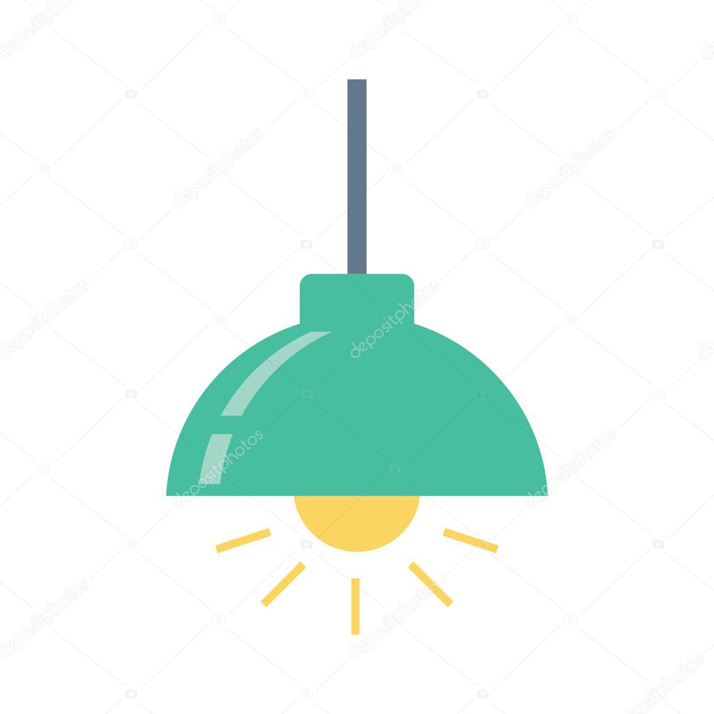 Household Device flat icon  for bulb & light