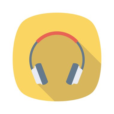 Ev Aygıtı düz simge kulaklığı & hoparlörü