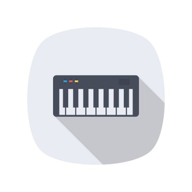 Kiremitler ve müzik için Ev Aygıtı düz simgesi