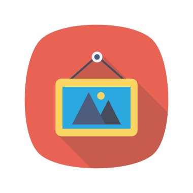 Çerçeve ve fotoğraf için Ev Aygıtı düz simgesi