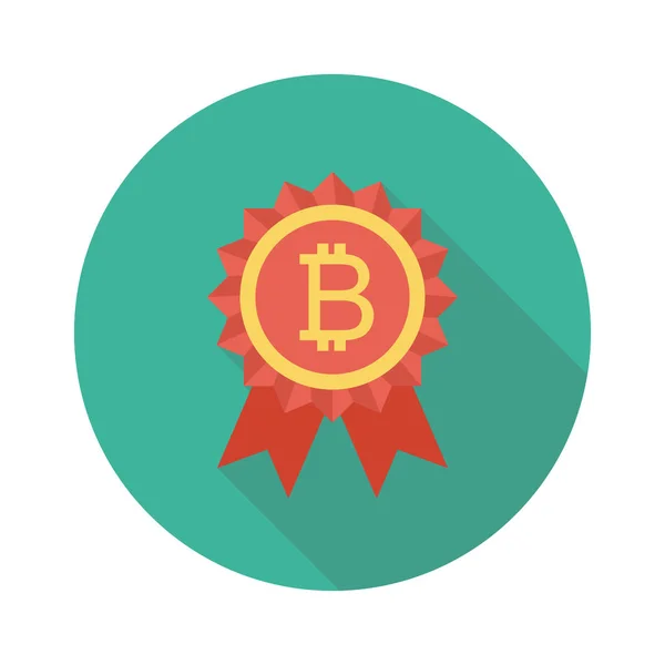 Bitcoin Konzept Flaches Symbol Vektorillustration Bitcoin Tag — Stockvektor
