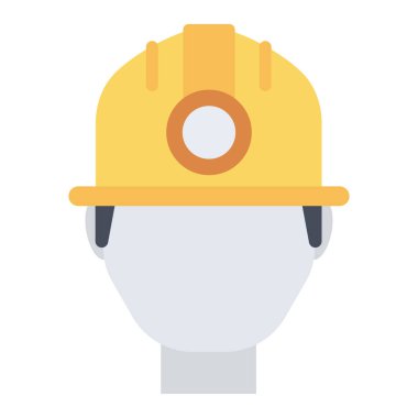 Bitcoin konsepti, düz ikon, vektör illüstrasyonu. işçi