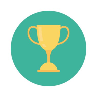 Vektör illüstrasyon düz simgesi. kupa  