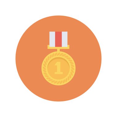 Madalya Ödülü simgesi. vektör çizim 