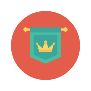 Vektör illüstrasyon düz simgesi. Ödül