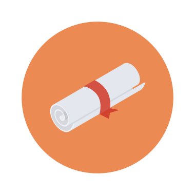 Vektör illüstrasyon düz simgesi. Ödül 