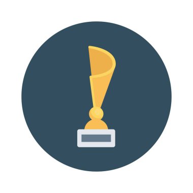 Vektör illüstrasyon düz simgesi. kupa  