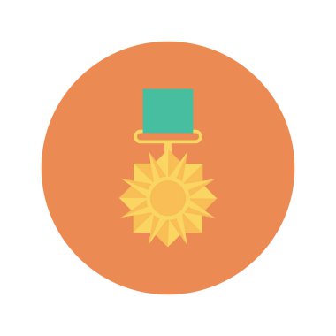 Madalya, ödül, şampiyon. vektör illüstrasyonu 