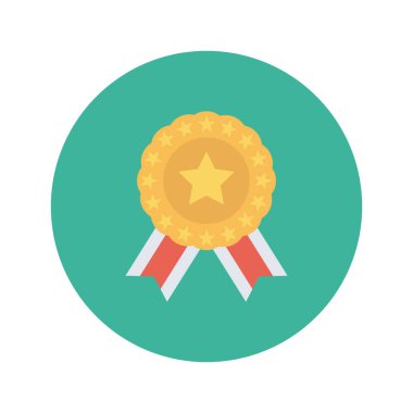 Madalya Ödülü simgesi. vektör çizim 