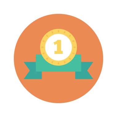 Madalya, ödül, şampiyon. vektör illüstrasyonu 