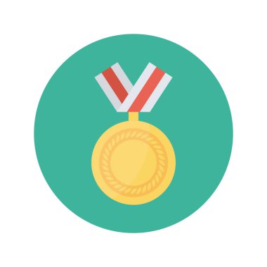 Madalya Ödülü simgesi. vektör çizim 