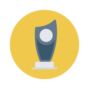 Vektör illüstrasyon düz simgesi. kupa  