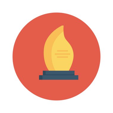 Vektör illüstrasyon düz simgesi. kupa  