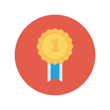 Madalya Ödülü simgesi. vektör çizim 