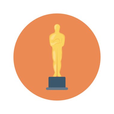 Vektör illüstrasyon düz simgesi. Ödül, ödül