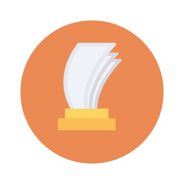 Vektör illüstrasyon düz simgesi. kupa  