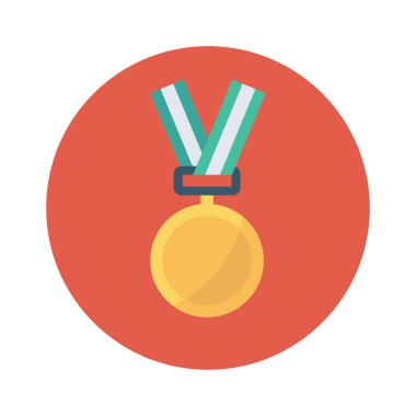 Madalya Ödülü simgesi. vektör çizim 