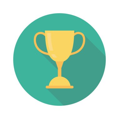 Vektör illüstrasyon düz simgesi. kupa  