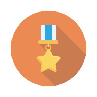 Madalya Ödülü simgesi. vektör çizim 