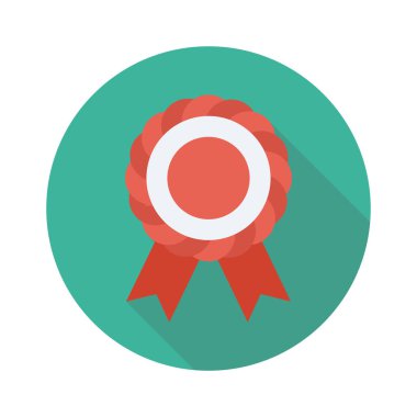 Vektör illüstrasyon düz simgesi. Ödül