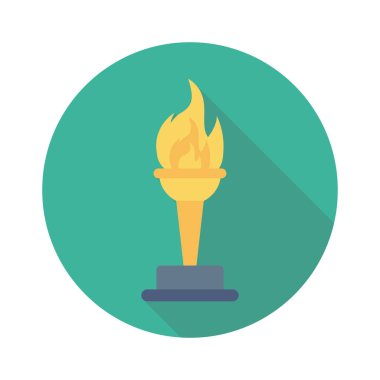 Vektör illüstrasyon düz simgesi. kupa  